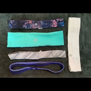 Bundle of 5 miscellaneous styles lululemon headbands